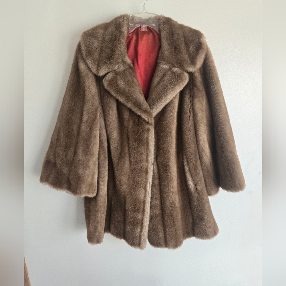 Tissavel France Fur Coat. (Imitation Fur)